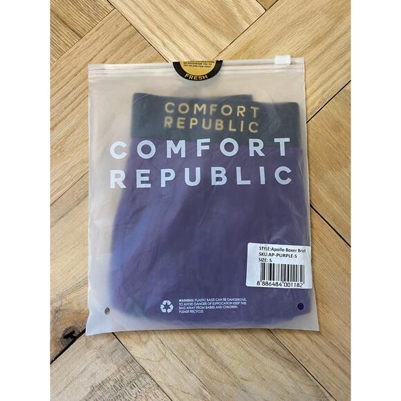 New Comfort Republic Apollo Boxer Brief Purple Size Small - Picture 1 of 2